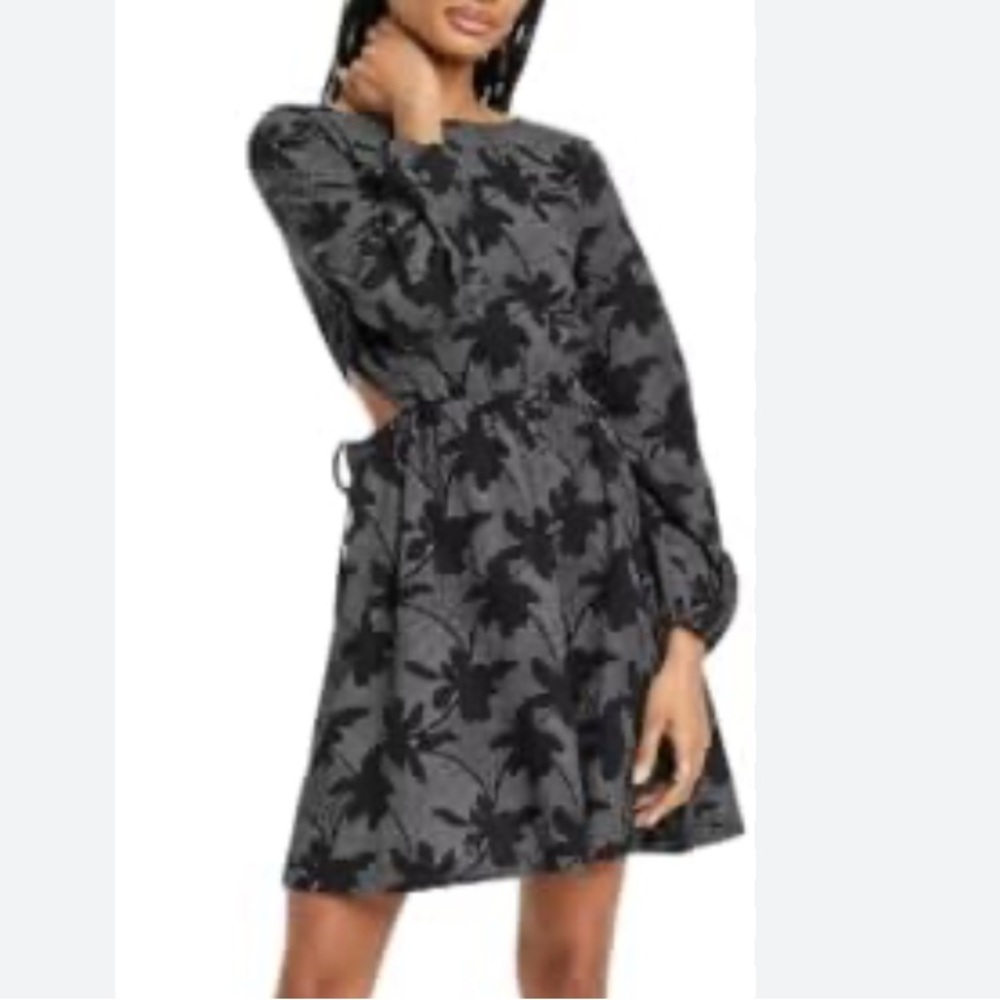 Universal Thread Women's Balloon Long Sleeve Mini A-Line Dress size L